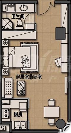 首信红星广场55.62平户型