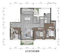 印未来小区1期3室2厅2卫105.00平户型