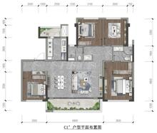 印未来小区1期4室2厅2卫125.00平户型