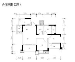 成功悦都3室2厅1卫78.93平户型