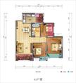 佳兆业丽晶公馆3室2厅1卫81.00平户型