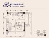 航利.星海湾三期北区（星海名门） 3室2厅1卫 105.87平米