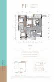 北誉名邸1期3室2厅2卫106.00平户型