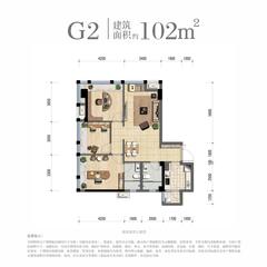 花样年·家天下1期102.00平户型