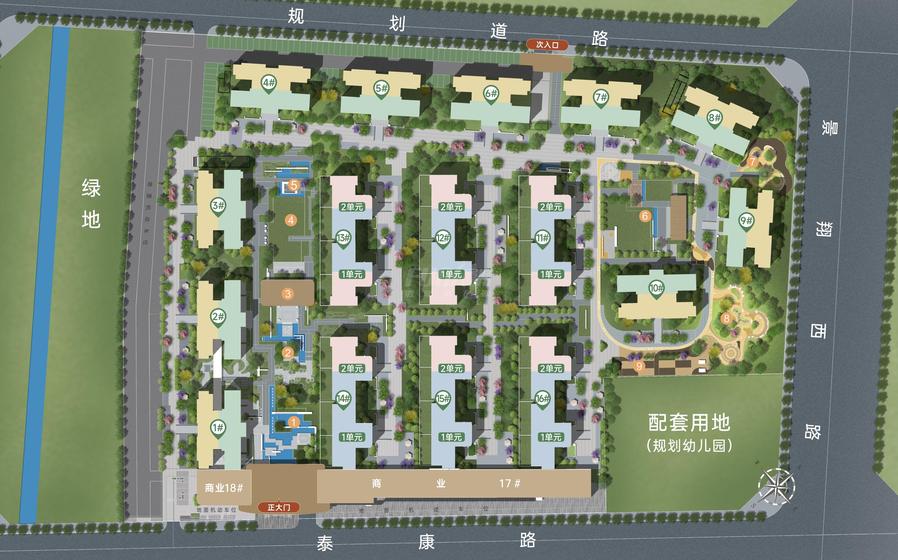 湔投.云璟1期总平图