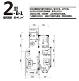 润扬双河鹭岛 2室2厅1卫 90.40平米