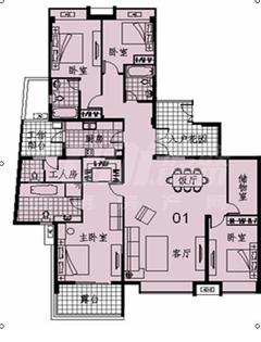 御天下4室2厅3卫218.00平户型