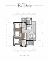 玖宸园1期 3室2厅2卫 104.00平米