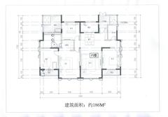 欧香小镇4期4室2厅2卫186.59平户型