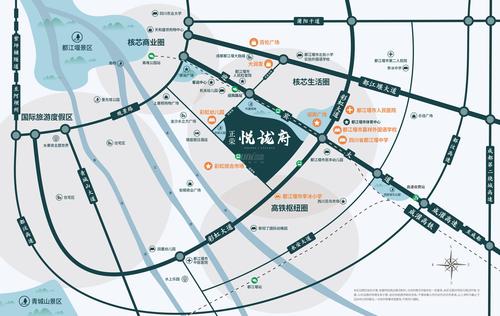 正荣悦珑府1期区位图