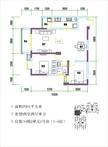 星月上溪园2室2厅1卫88.80平户型