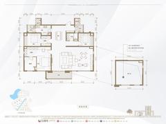 保利和光屿湖小区3期4室2厅3卫194.00平户型