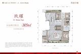 西派少城名邸1期 5室2厅4卫 305.00平米