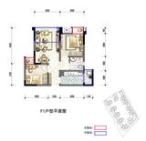 鼎犀名城 2室1厅1卫 54.73平米