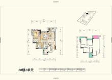 坤力.柳河左岸1期3室2厅2卫110.00平户型
