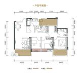 中筑西府兰庭 3室2厅2卫 105.00平米