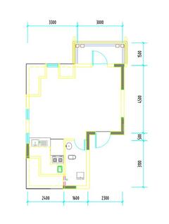彭州市白鹿镇银杏枫丹酒店1室1卫37.31平户型