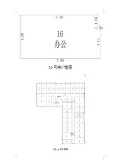 京蓉时代杉众广场1期48.78平户型