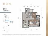 华建锦院1期 3室2厅2卫 89.00平米