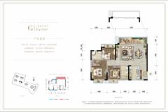 正兴紫瑞里1期3室2厅2卫109.00平户型