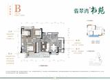 翡翠湾书苑1期 3室2厅2卫 107.00平米