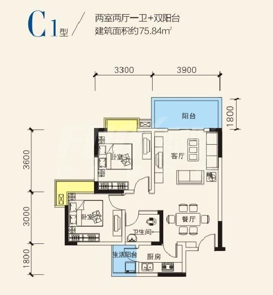 水城印象户型图图片