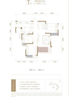大都保峰玖著小区2期3室2厅1卫95.00平户型