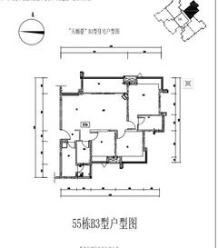 星岛天樾臺3室2厅2卫118.65平户型