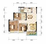 誉都1期 3室2厅1卫 102.63平米