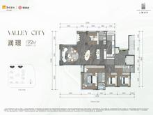 上璟润府1期4室2厅3卫172.00平户型