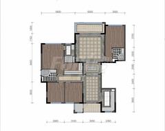 西派宸樾府1期4室2厅3卫170.00平户型