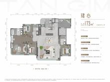 新川天珺珑珺小区1期4室2厅3卫173.00平户型