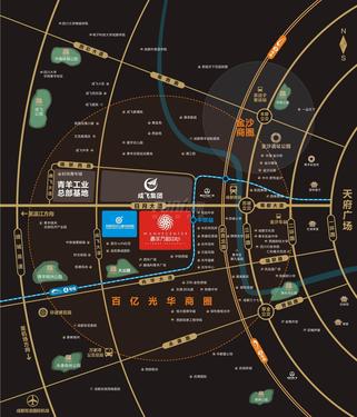 万和中心1期区位图