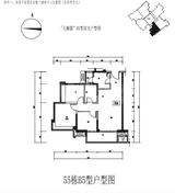 星岛天樾臺 3室2厅1卫 92.26平米