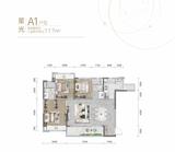 保利北新时区花园1期 3室2厅2卫 117.00平米