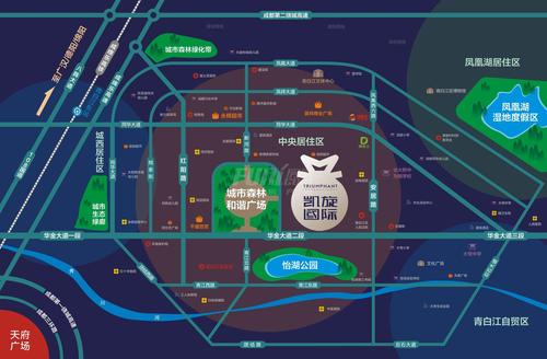 凯旋国际1期区位图