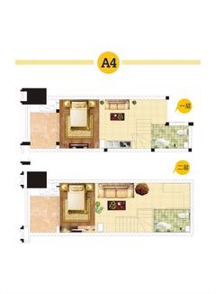 华宇广场36.95平户型