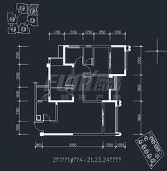 鼎犀名城4室2厅2卫97.77平户型