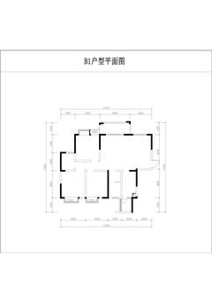三江佳源小区1期3室2厅2卫117.48平户型