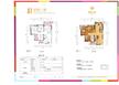 锦汇城B区一期3室2厅1卫89.00平户型