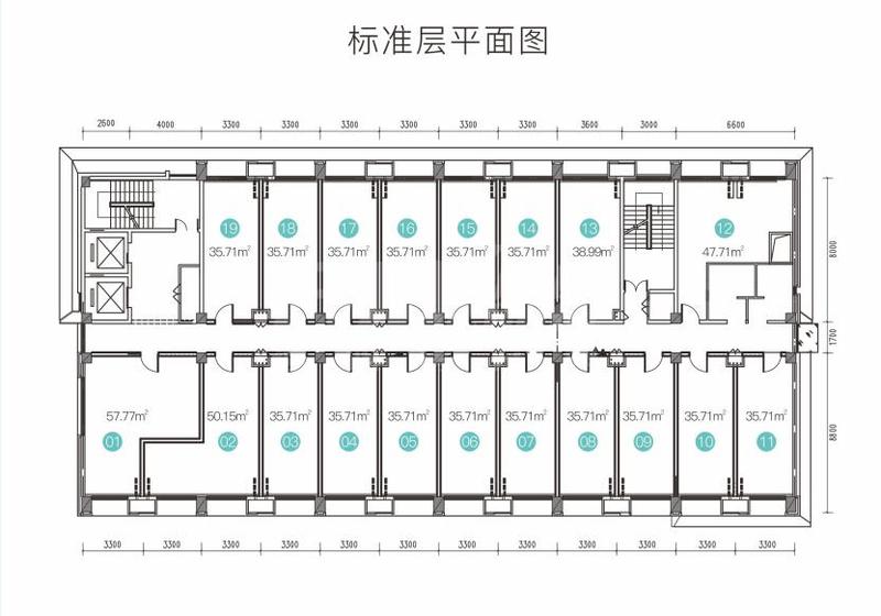 1号楼办公标准层