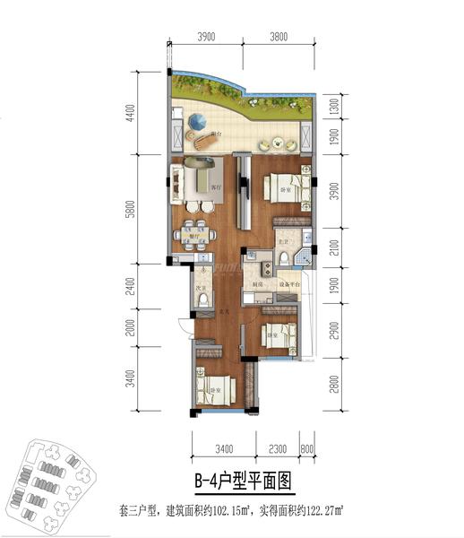 B4户型图