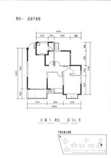 龙腾御锦城1期3室2厅2卫100.00平户型