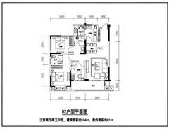 鑫悦尚都3室2厅2卫81.00平户型