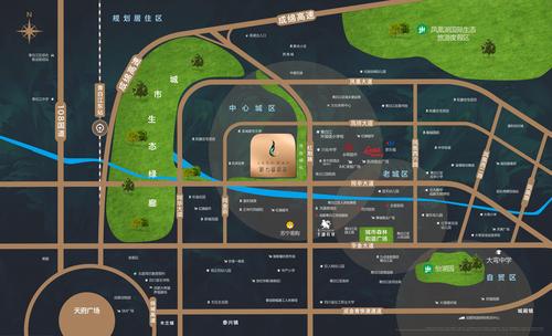 翡翠明庭1期区位图