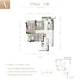 天璞里1期 3室2厅1卫 94.00平米