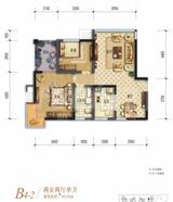 棠湖清江花语1期 2室2厅1卫 87.04平米