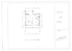 山水涧1期1室1厅1卫88.78平户型