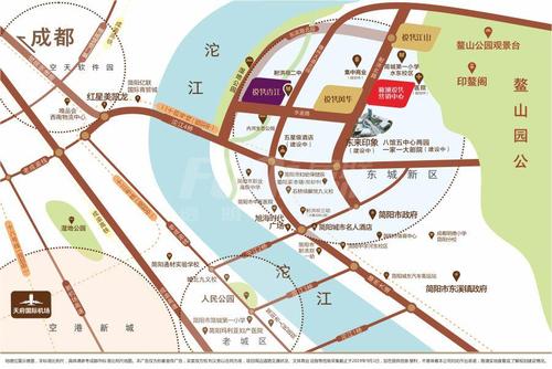新城·悦隽香江1期区位图