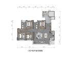 中环锦上萃花园1期 4室2厅2卫 128.54平米